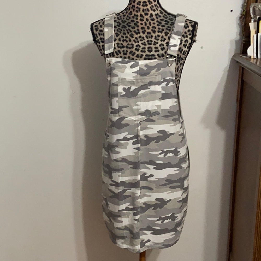 Camouflage Overall Dress